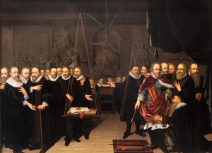 Allégorie de la dispute théologique entre les arminiens et leurs opposants